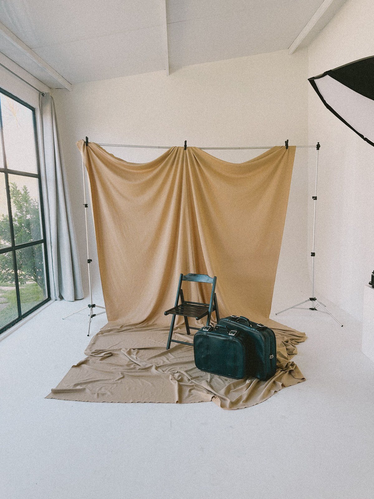 Estudio de fotografía con luz natural